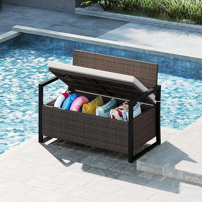 Tangkula 40 Gallon Outdoor Bench - Image 4