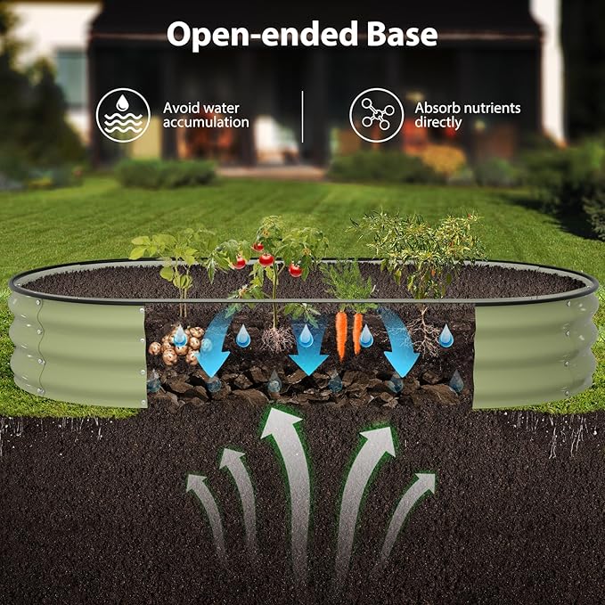 Raised Garden Bed Kit, Large Metal Raised Beds - Image 5