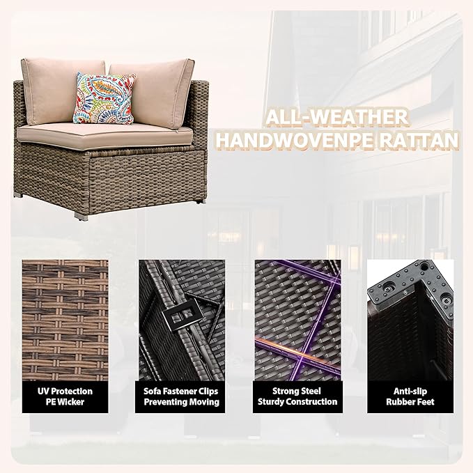 7 Pieces Patio Furniture Set - Image 5