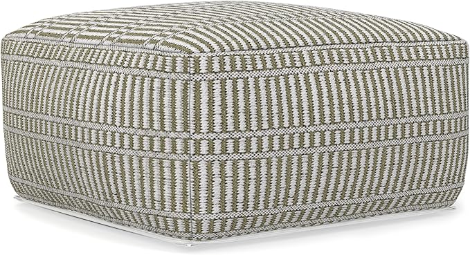 SIMPLIHOME Safford Square Pouf by SimpliHome