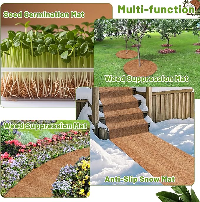 Remiawy Coco Liner Roll, 16 x 120 Inch Coconut Fiber Liners - Image 6