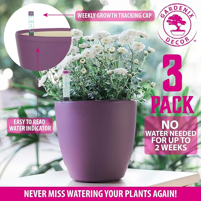 GARDENIX DECOR Self Watering Pots - Image 6