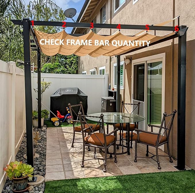 Pergola Shade Cover Replacement Canopy Top Compatible - Image 2