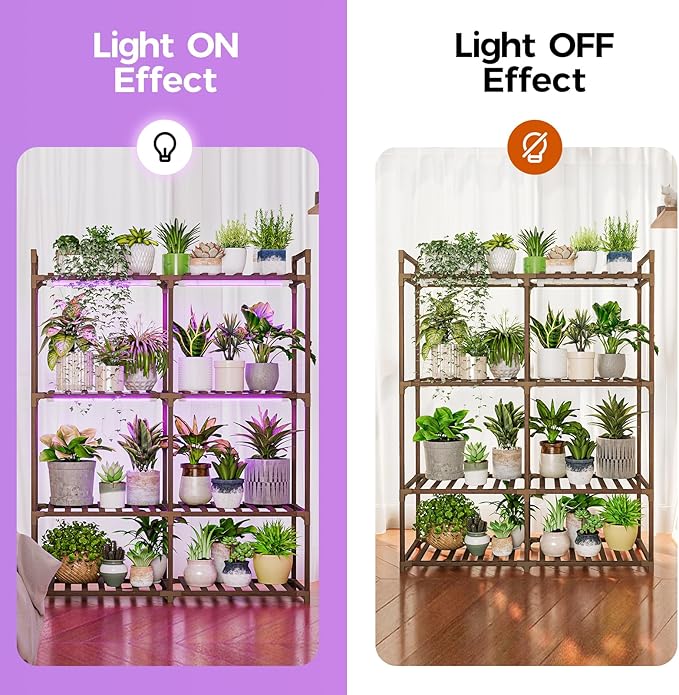 Bamworld Plant Stand with Grow Lights - Image 3