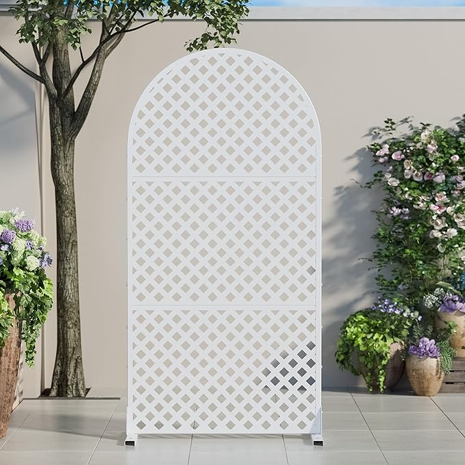 Casaphoria 72" H x 35" W Arched Metal Privacy Screen by Casaphoria