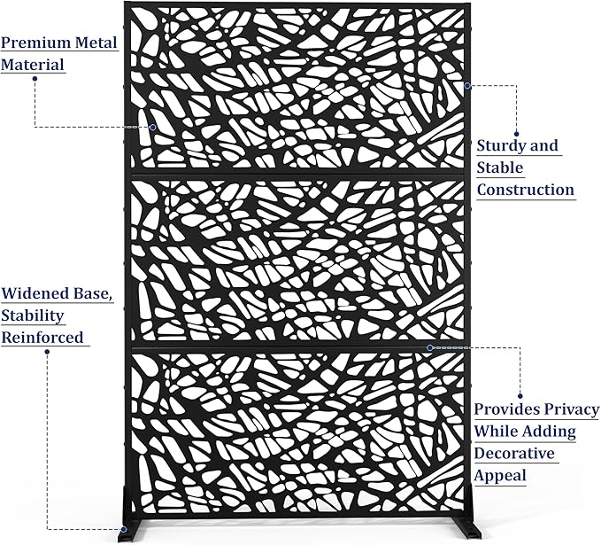 Outdoor Privacy Screen, Freestanding Privacy Fence Panels - Image 4