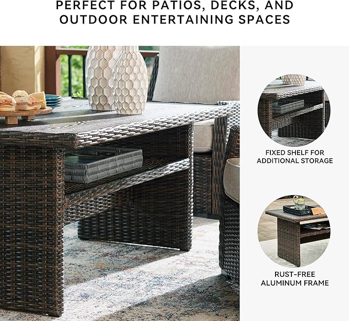 Signature Design by Ashley Brook Ranch Casual Outdoor Multi-use Table - Image 5