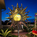 HOMEIMPRO Large Sun Solar Garden Decor Lights Outdoor Garden Gifts Mom Dad by Homeimpro
