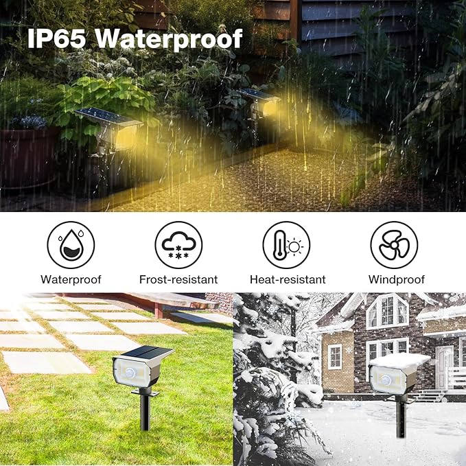 nipify 6 Pack Solar Lights Outdoor Waterproof, Motion Sensor Spot Lights 3 - Image 5