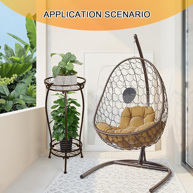 2 Tier Rustproof Iron Plant Stand - Image 5
