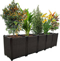 Large Planters for Outdoor Plants pots Elevated Garden Boxes Raised Garden Bed by TDDSS