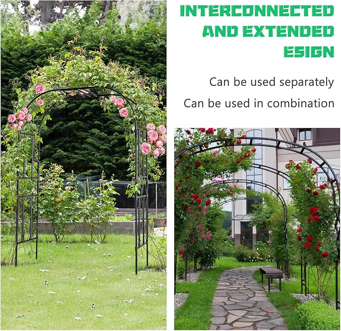 DoCred Large Tall Garden Arch Trellis - Image 3