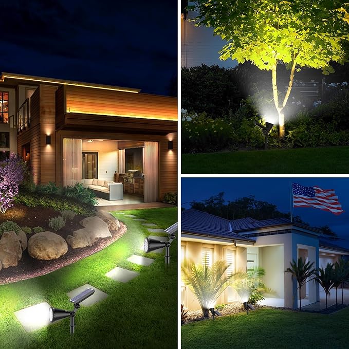 Solar Lights Outdoor Waterproof, 36 LEDs Adjustable Solar Spot Lights Outdoor - Image 7