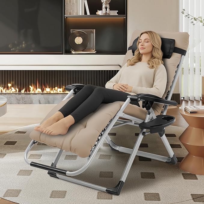 VINGLI Padded Zero Gravity Chair, Lounge Chair - Image 2
