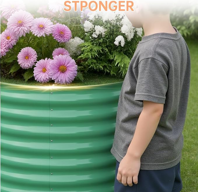 Garvee 6x3x2 ft Galvanized Raised Garden Bed Outdoor, 24 in Tall Metal Planter - Image 5