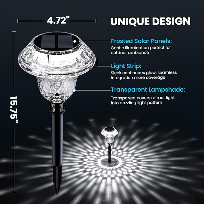 Solar Pathway Lights Garden Decor - Image 2