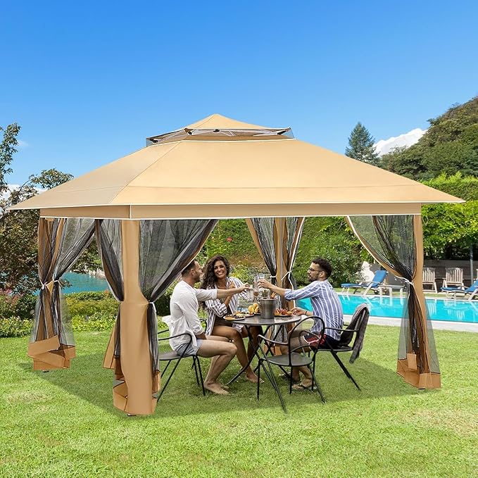ECOTOUGE Canopy Tent with Sidewalls Instant Shelter Canopy with Carrying Roller - Image 7