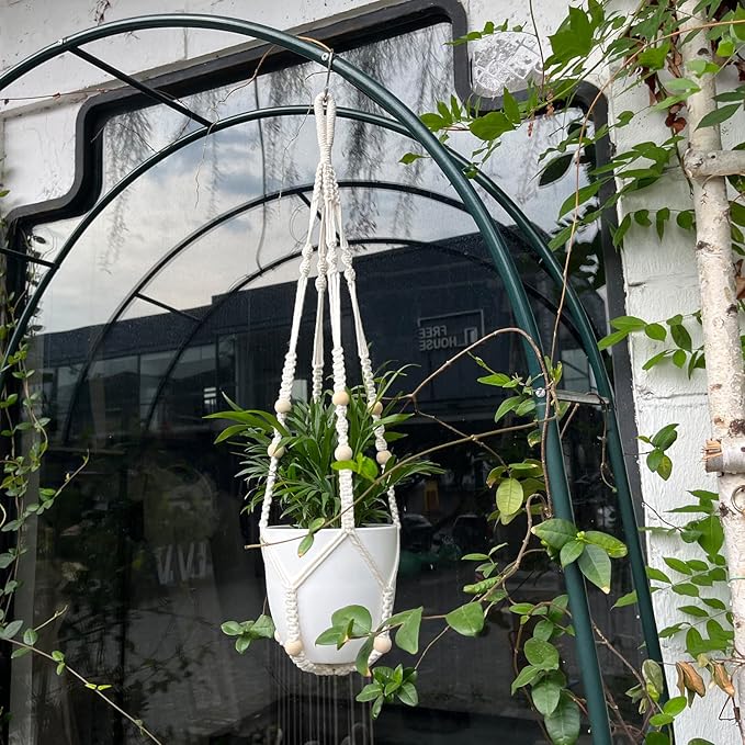 RIFNY Macrame Plant Hanger Indoor, 35 Inch Hanging Plant Holder - Image 6