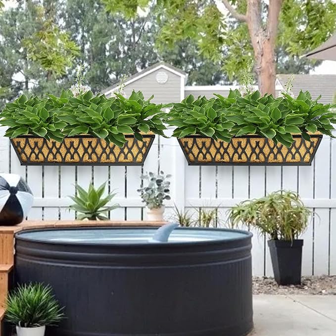 4 Pack 24 Inch Window Boxes Planters - Image 7