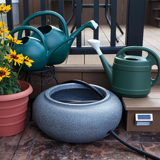 The HC Companies 21" Plastic Garden Hose Pot 21"x21"x9.38" Holds Hoses 75-100 - Image 5