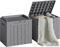 Devoko 30 Gallon Resin Deck Box 2 Pack Outdoor Indoor Waterproof Storage Box by DEVOKO