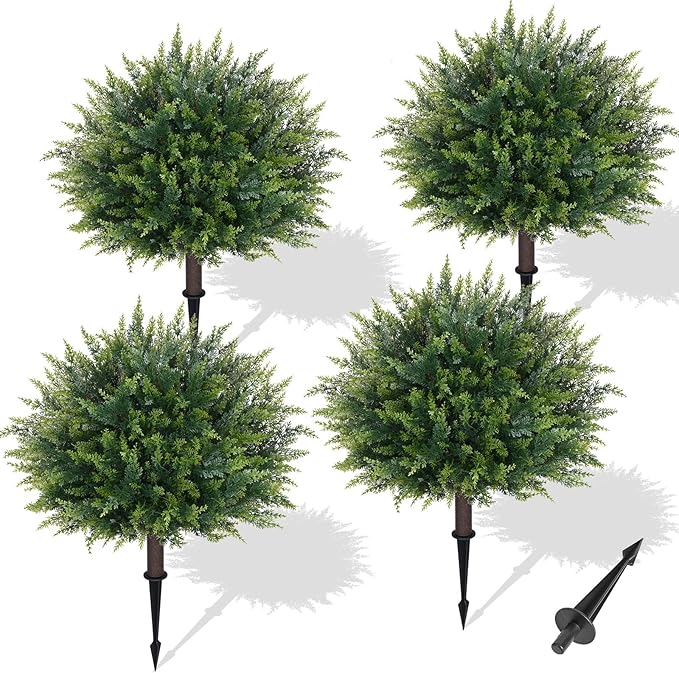Waipfaru Artificial Plants Outdoor, UV-Resistant Fake Plants Fake Bushes by Waipfaru