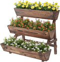 3-Tiers Wooden Raised Garden BedPlanter Box Gardening Outdoor Planter Box Patio by Dawnyard