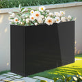 Metal Planter Box 36” x 12” x 24”, Heavy Duty Tall Rectangle Planter Box by Toriexon