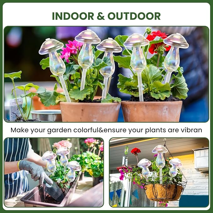 Plant Watering Globes-4pcs Self Watering Planter Insert, Plant Watering Devices - Image 4