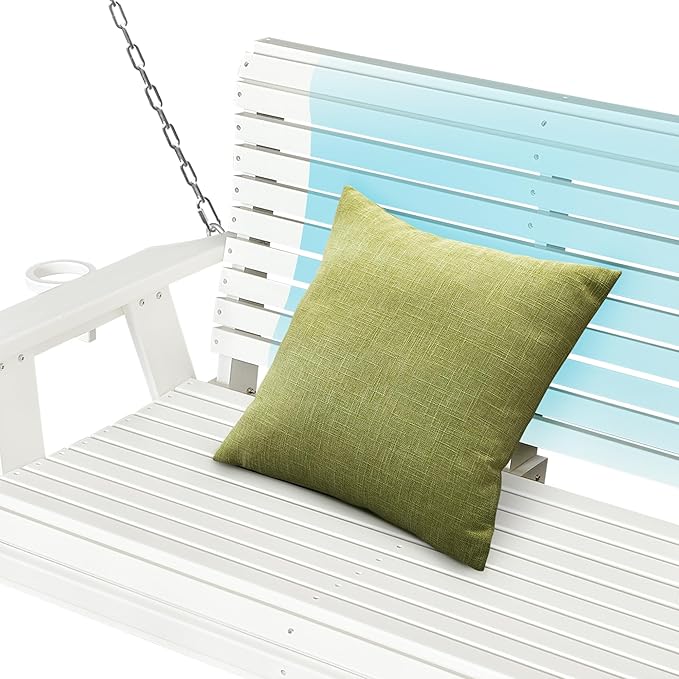 HDPE Porch Swing with 18/8 Stainless Steel Bolts, Ergonomic Design, Ultra - Image 7