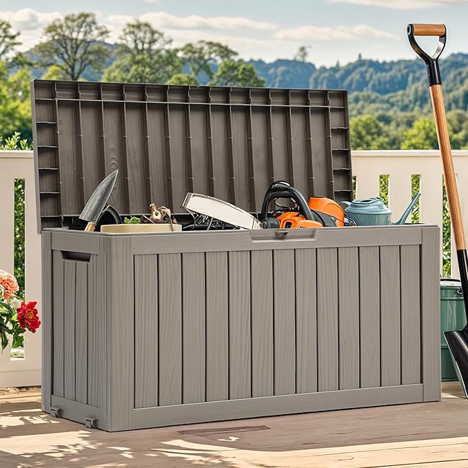 YITAHOME 72 Gallon Outdoor Resin Deck Box - Image 8