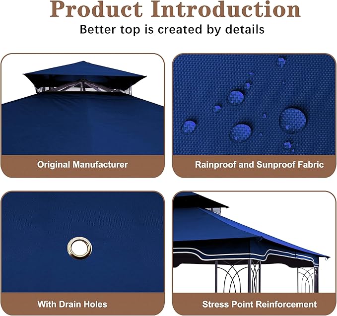 SCOCANOPY Replacement Gazebo Canopy - Image 6