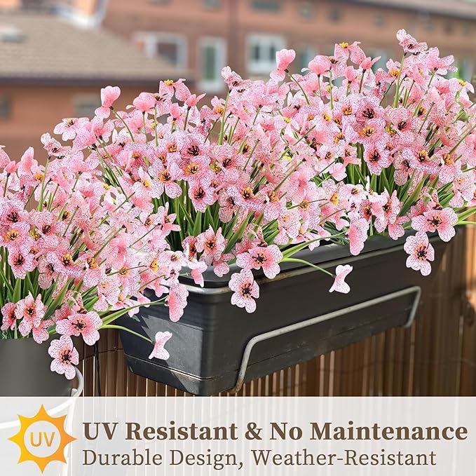 24 Peach Bundles Artificial Flowers - Image 5