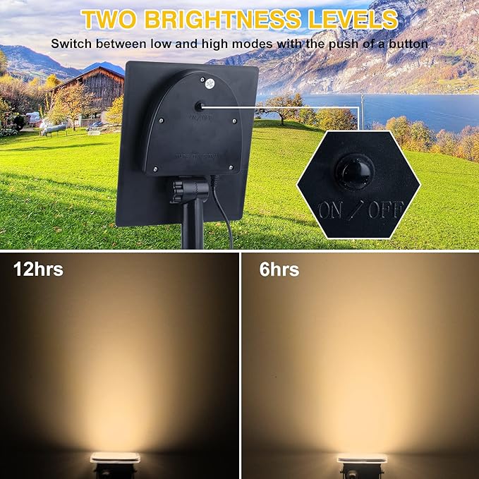 Solar Spot Lights Outdoor, 20 LED IP65 Waterproof Solar Landscape Spotlights - Image 3