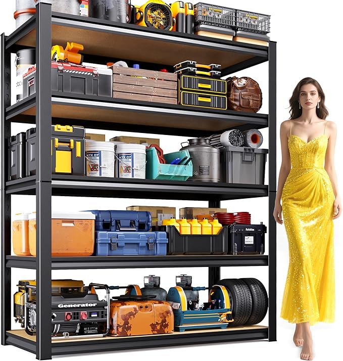 AOARGG 78" H Garage Shelving Heavy Duty Storage Shelves, Metal Adjustable by Unknown