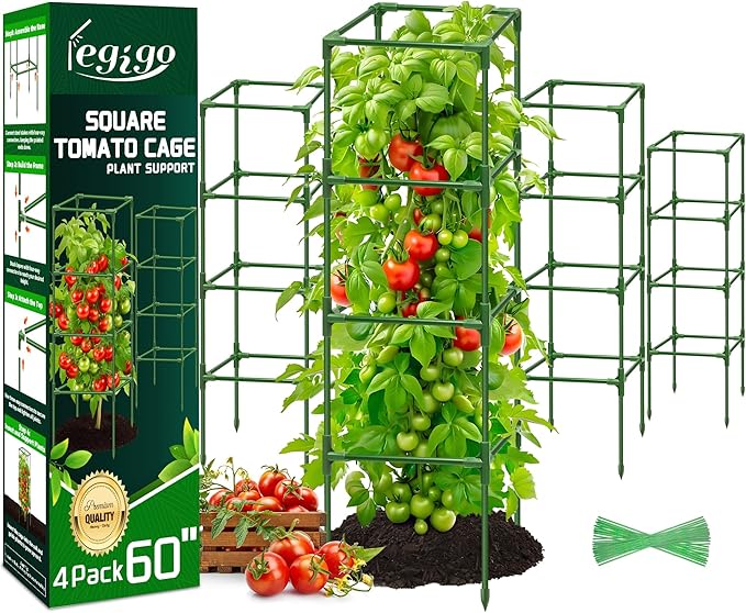 Legigo 4 Pack Square Tomato Cages by Legigo