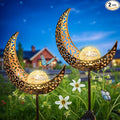 2Pack Moon Garden Gifts Solar Lights Outdoor Stakes Waterproof, Gifts by Homeimpro