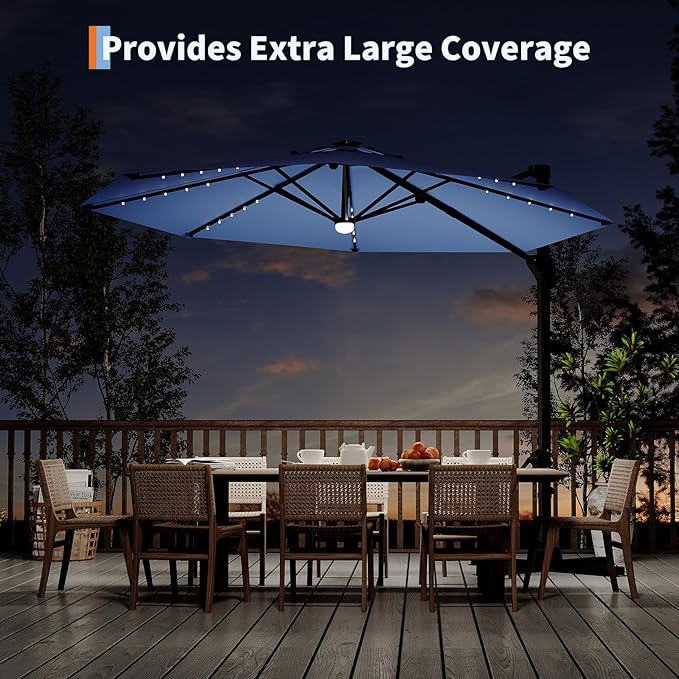 Garvee 10 ft Cantilever Patio Umbrella - Image 2