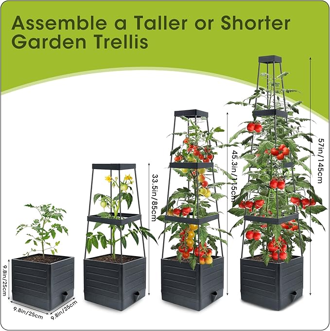 MQFORU Raised Garden Bed, Tomato Cages - Image 6