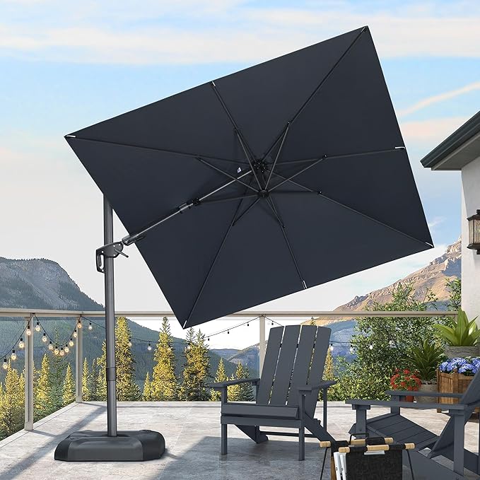 PURPLE LEAF 8' X 8' Tilting Patio Umbrella - Image 2