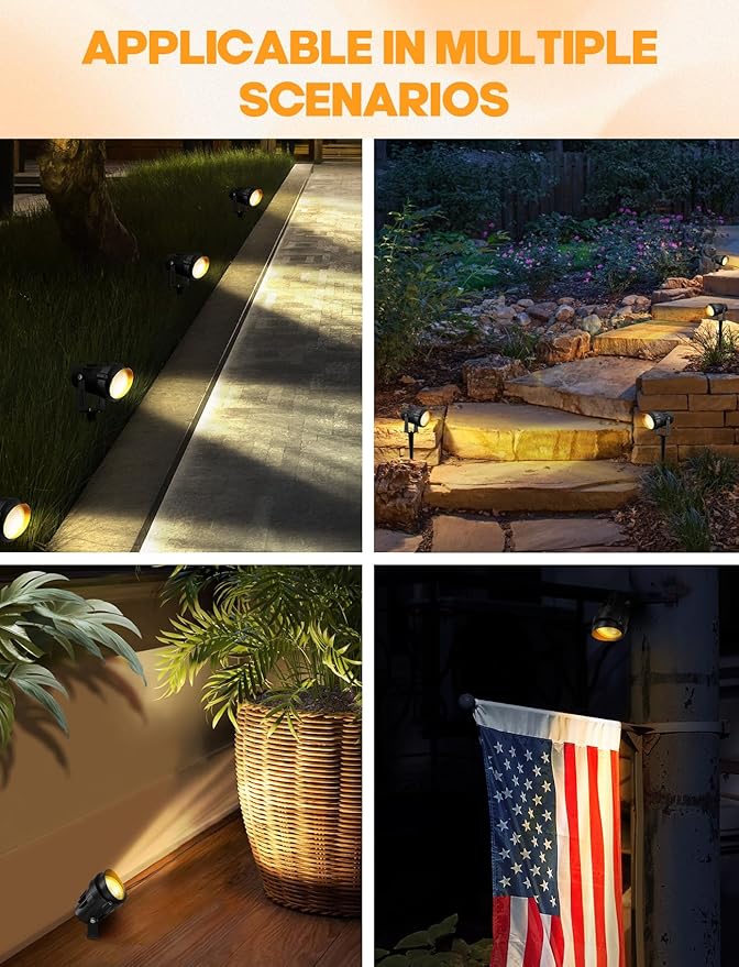 12W Low Voltage LED Landscape Lights - 12V Super Warm White Spotlight Landscape - Image 9