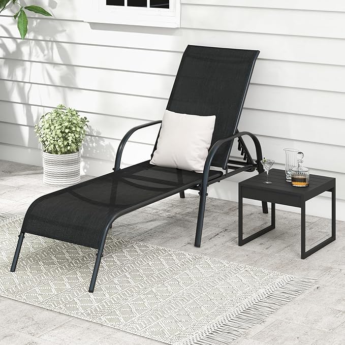 Giantex Patio Lounge Chair, Outdoor Chaise Lounge - Image 8