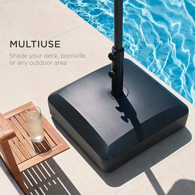 Best Choice Products 123lb Capacity Fillable Mobile Umbrella Base Heavy Duty - Image 5