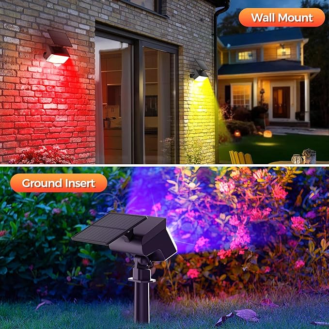 Solar Lights Outdoor Color Changing, 85 LEDs 9 Lighting Modes RGB Solar Outdoor - Image 5