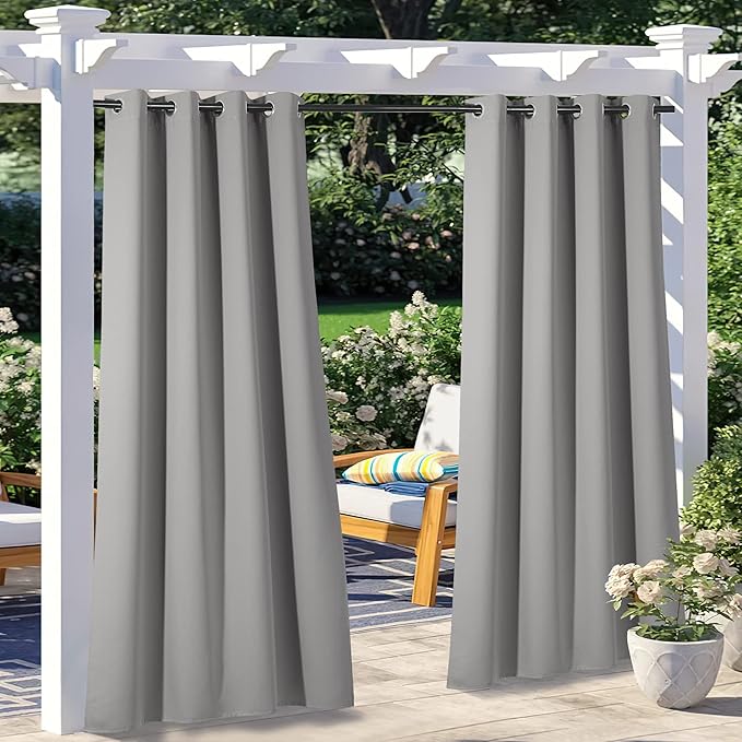 NICETOWN 2 Panels Outdoor Curtains by NICETOWN
