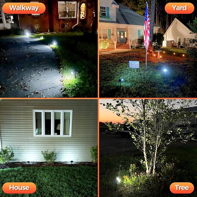 Solar Spot Lights Outdoor, 92 LEDs Landscape Lighting - Image 7