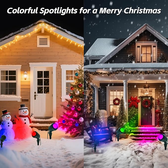 Spotlight Outdoor – 120V Plug-In, 6500K Cool White LED Landscape Lighting - Image 3
