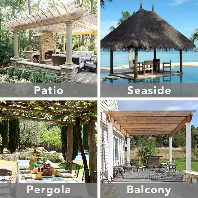 Easy-Going Outdoor Patio Curtains Detachable Tab Top Windproof Weatherproof - Image 7