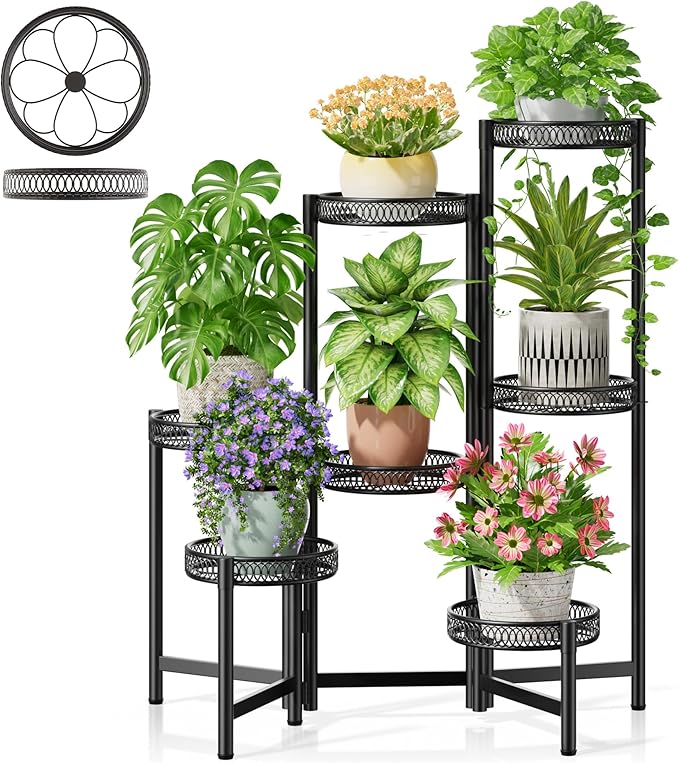 Plant Stand Indoor Outdoor, 7 Tier Large Plant Stand by Unknown