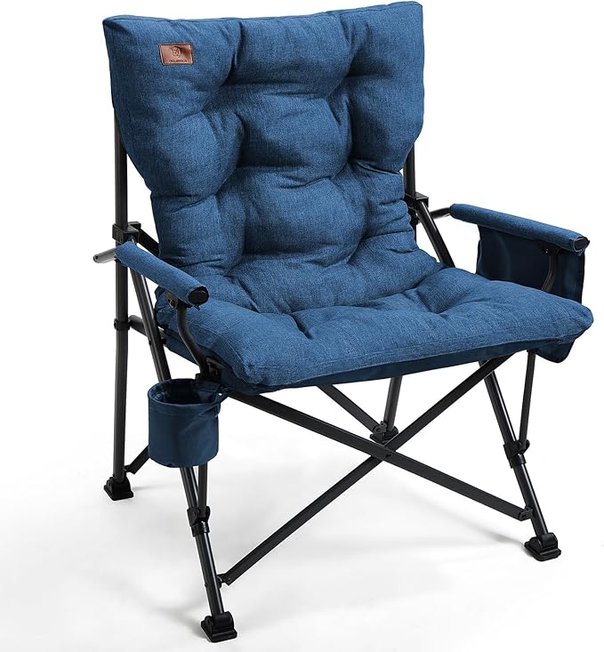 EVER ADVANCED Padded Oversized Folding Camping Chair by EVERADVANCED